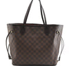 Authentic Louis Vuitton Damier Neverfull MM Shoulder Tote Bag N51105 LV 6676F