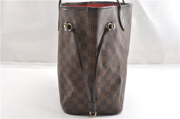 Authentic Louis Vuitton Damier Neverfull MM Shoulder Tote Bag N51105 LV 6676F