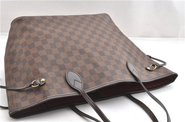 Authentic Louis Vuitton Damier Neverfull MM Shoulder Tote Bag N51105 LV 6676F