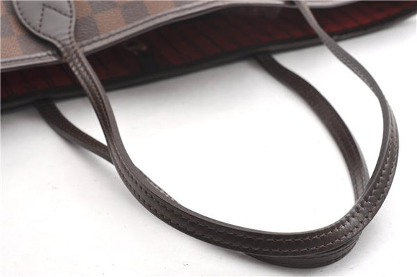 Authentic Louis Vuitton Damier Neverfull MM Shoulder Tote Bag N51105 LV 6676F