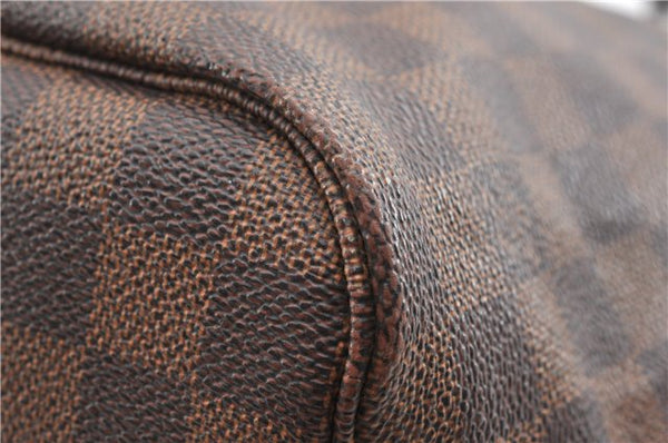 Authentic Louis Vuitton Damier Neverfull MM Shoulder Tote Bag N51105 LV 6676F
