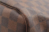 Authentic Louis Vuitton Damier Neverfull MM Shoulder Tote Bag N51105 LV 6676F