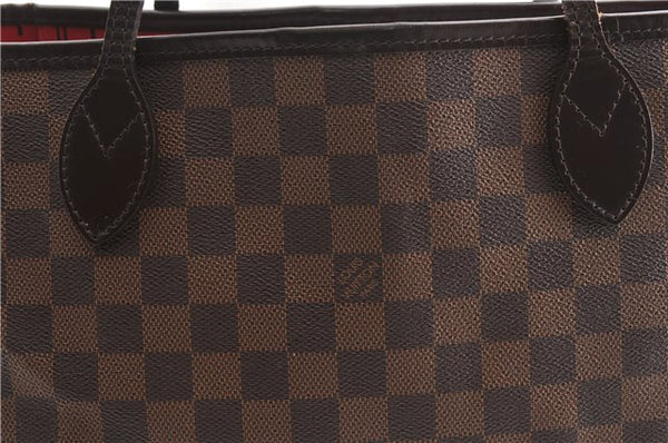 Authentic Louis Vuitton Damier Neverfull MM Shoulder Tote Bag N51105 LV 6676F
