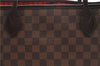 Authentic Louis Vuitton Damier Neverfull MM Shoulder Tote Bag N51105 LV 6676F