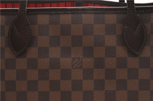 Authentic Louis Vuitton Damier Neverfull MM Shoulder Tote Bag N51105 LV 6676F