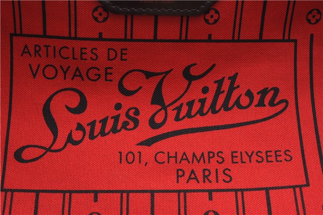 Authentic Louis Vuitton Damier Neverfull MM Shoulder Tote Bag N51105 LV 6676F