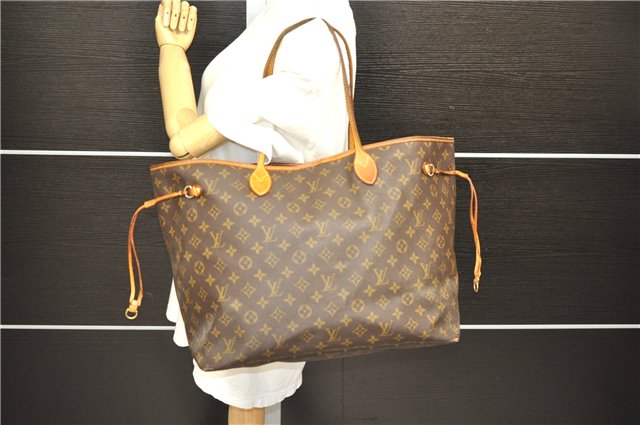 Authentic Louis Vuitton Monogram Neverfull GM Tote Bag M40157 LV 6693D