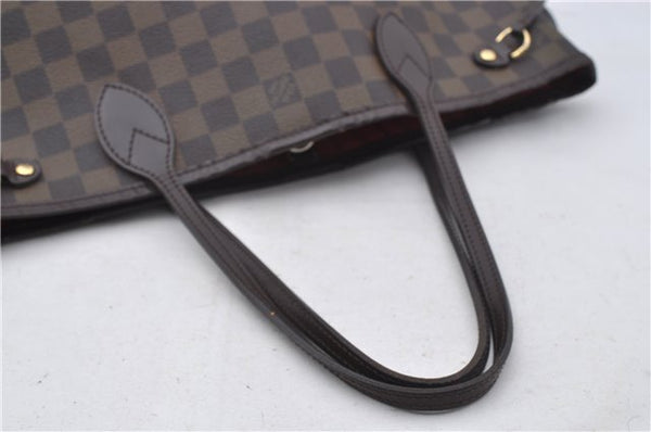 Authentic Louis Vuitton Damier Neverfull PM Shoulder Tote Bag N51109 LV 6762E