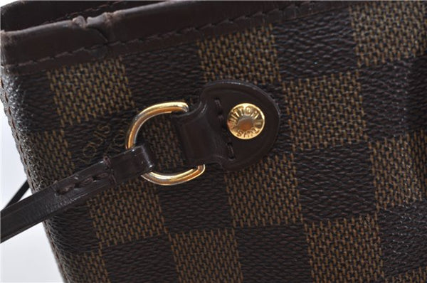Authentic Louis Vuitton Damier Neverfull PM Shoulder Tote Bag N51109 LV 6762E