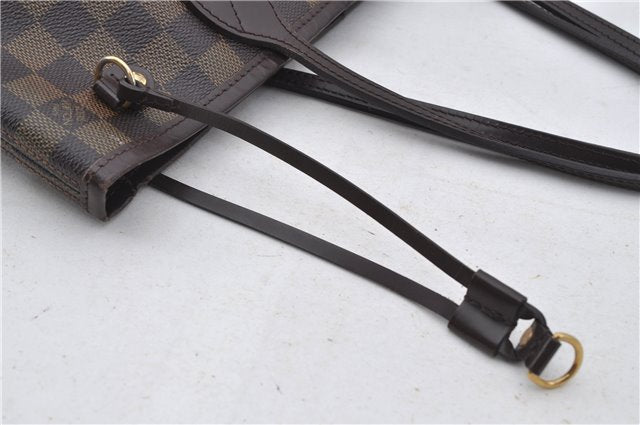 Authentic Louis Vuitton Damier Neverfull PM Shoulder Tote Bag N51109 LV 6762E
