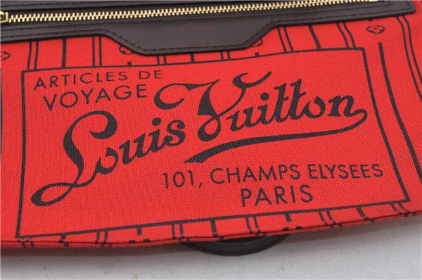 Authentic Louis Vuitton Damier Neverfull PM Shoulder Tote Bag N51109 LV 6762E