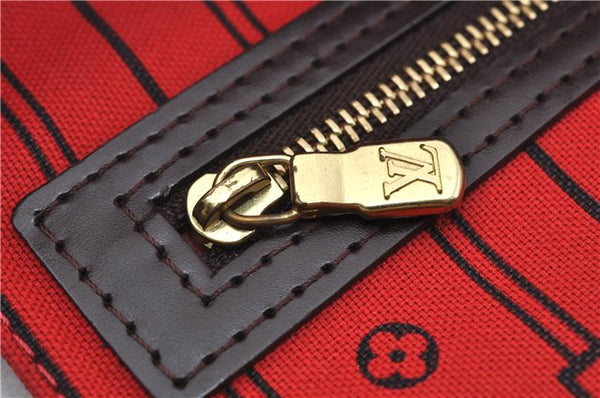 Authentic Louis Vuitton Damier Neverfull PM Shoulder Tote Bag N51109 LV 6762E