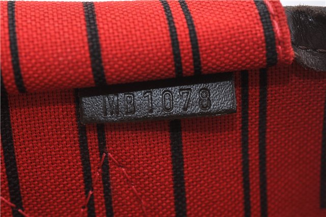 Authentic Louis Vuitton Damier Neverfull PM Shoulder Tote Bag N51109 LV 6762E