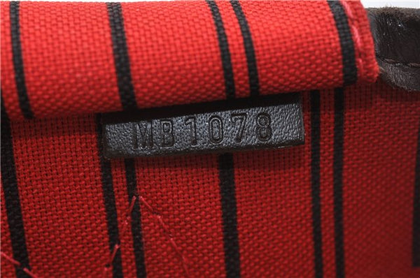 Authentic Louis Vuitton Damier Neverfull PM Shoulder Tote Bag N51109 LV 6762E