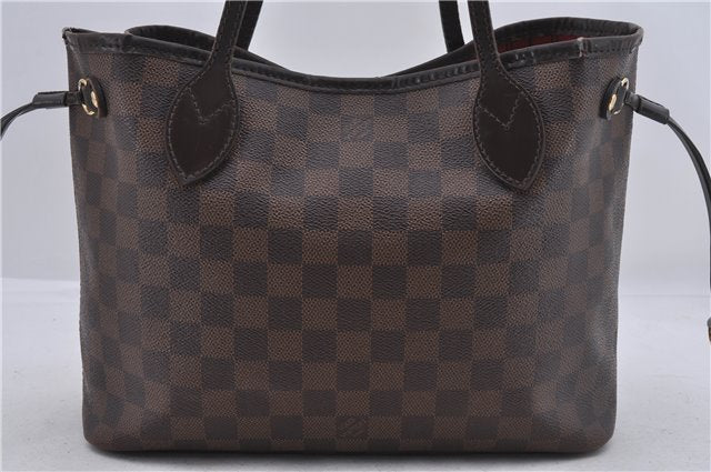 Authentic Louis Vuitton Damier Neverfull PM Tote Bag N51109 LV 6820D