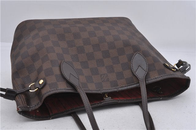 Authentic Louis Vuitton Damier Neverfull PM Tote Bag N51109 LV 6820D