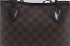 Authentic Louis Vuitton Damier Neverfull PM Tote Bag N51109 LV 6820D
