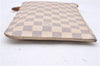 Authentic Louis Vuitton Damier Azur Neverfull Pouch Purse Clutch LV 6964D