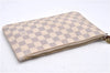 Authentic Louis Vuitton Damier Azur Neverfull Pouch Purse Clutch LV 6964D
