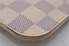 Authentic Louis Vuitton Damier Azur Neverfull Pouch Purse Clutch LV 6964D
