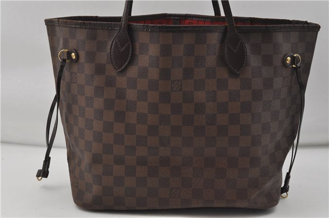 Authentic Louis Vuitton Damier Neverfull MM Shoulder Tote Bag N51105 LV 6991D