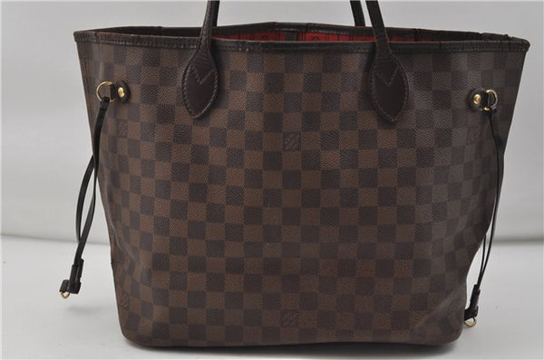 Authentic Louis Vuitton Damier Neverfull MM Shoulder Tote Bag N51105 LV 6991D