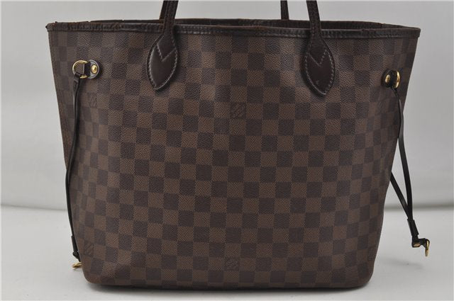 Authentic Louis Vuitton Damier Neverfull MM Shoulder Tote Bag N51105 LV 6991D