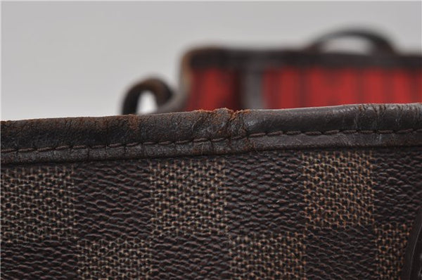 Authentic Louis Vuitton Damier Neverfull MM Shoulder Tote Bag N51105 LV 6991D