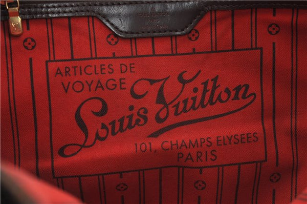Authentic Louis Vuitton Damier Neverfull MM Shoulder Tote Bag N51105 LV 6991D