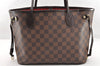 Authentic Louis Vuitton Damier Neverfull PM Shoulder Tote Bag N51109 LV 7011I