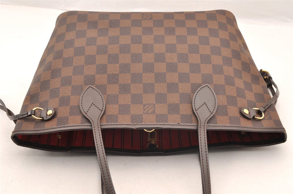 Authentic Louis Vuitton Damier Neverfull PM Shoulder Tote Bag N51109 LV 7011I