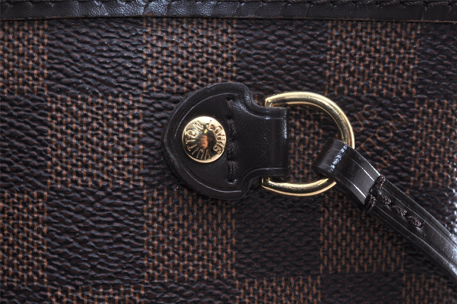 Authentic Louis Vuitton Damier Neverfull PM Shoulder Tote Bag N51109 LV 7011I