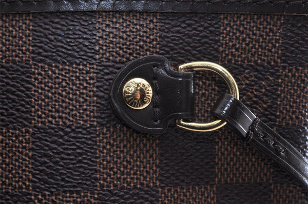 Authentic Louis Vuitton Damier Neverfull PM Shoulder Tote Bag N51109 LV 7011I