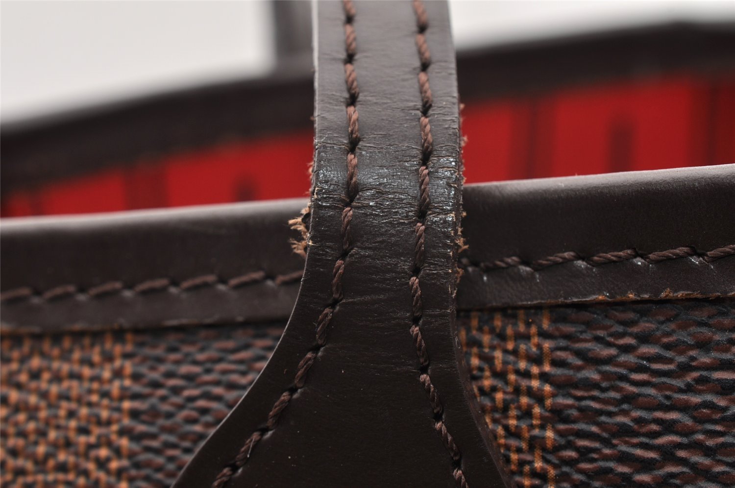 Authentic Louis Vuitton Damier Neverfull PM Shoulder Tote Bag N51109 LV 7011I