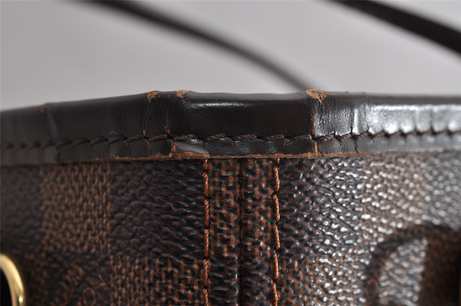 Authentic Louis Vuitton Damier Neverfull PM Shoulder Tote Bag N51109 LV 7011I