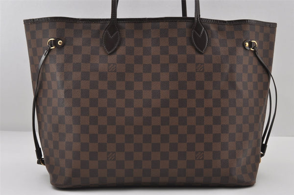 Authentic Louis Vuitton Damier Neverfull GM Shoulder Tote Bag N51106 LV 7022I
