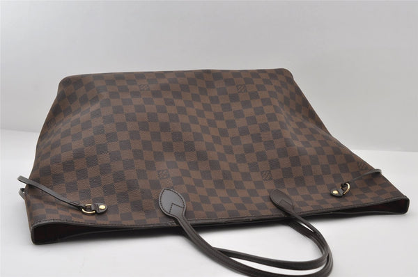 Authentic Louis Vuitton Damier Neverfull GM Shoulder Tote Bag N51106 LV 7022I