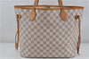 Authentic Louis Vuitton Damier Azur Neverfull MM Tote Bag N51107 LV 7023D