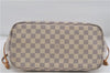 Authentic Louis Vuitton Damier Azur Neverfull MM Tote Bag N51107 LV 7023D