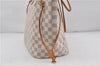 Authentic Louis Vuitton Damier Azur Neverfull MM Tote Bag N51107 LV 7023D