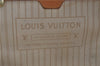 Authentic Louis Vuitton Damier Azur Neverfull MM Tote Bag N51107 LV 7023D