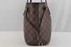 Authentic Louis Vuitton Damier Neverfull PM Shoulder Tote Bag N51109 LV 7023I