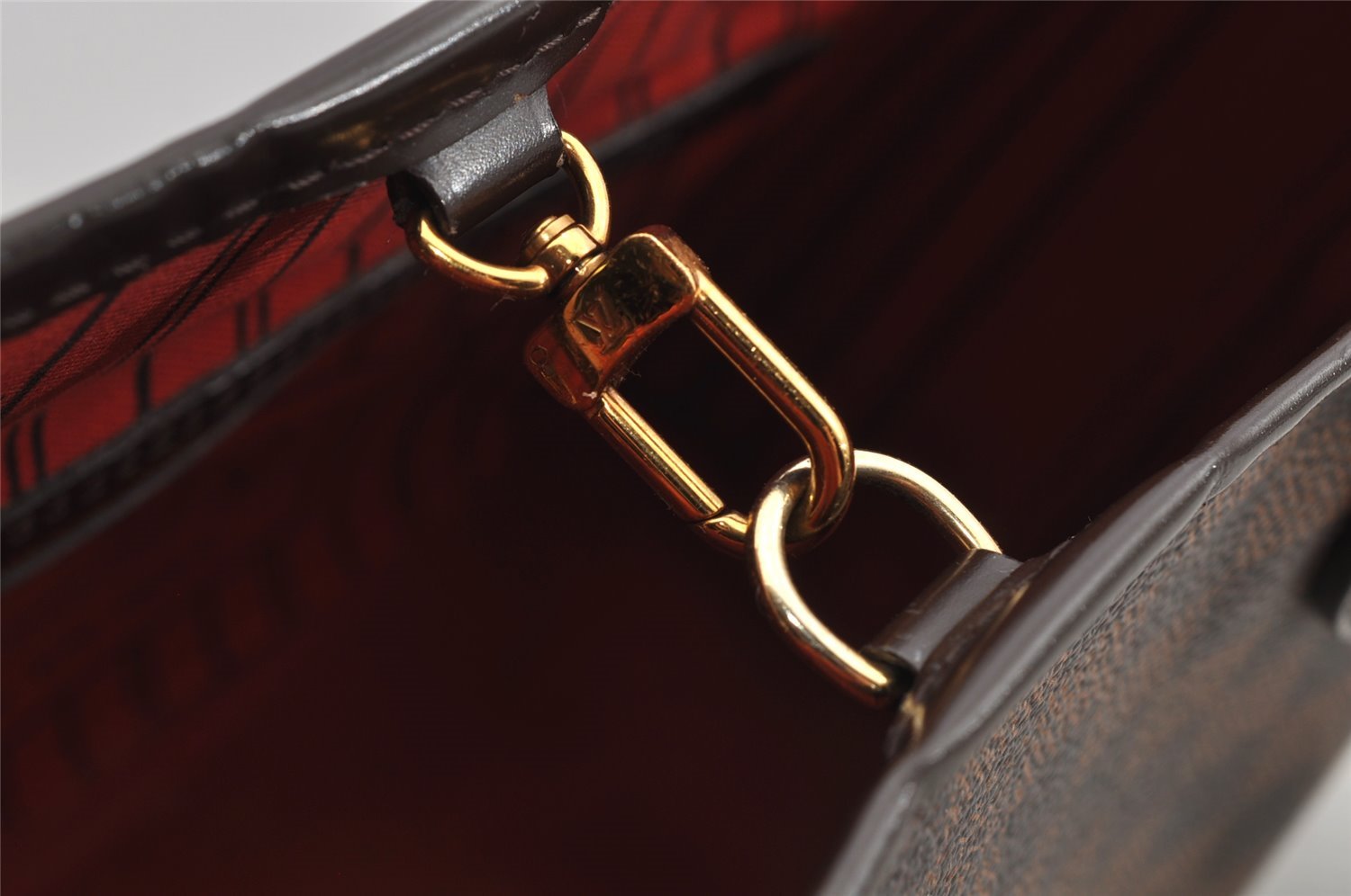 Authentic Louis Vuitton Damier Neverfull PM Shoulder Tote Bag N51109 LV 7023I