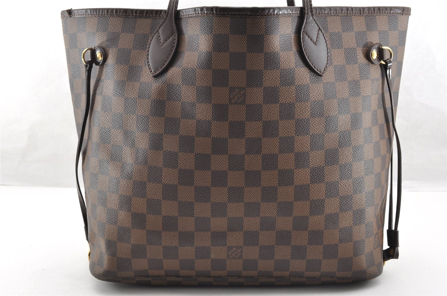 Authentic Louis Vuitton Damier Neverfull MM Shoulder Tote Bag N51105 LV 7025I