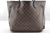 Authentic Louis Vuitton Damier Neverfull MM Shoulder Tote Bag N51105 LV 7025I