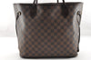 Authentic Louis Vuitton Damier Neverfull MM Shoulder Tote Bag N51105 LV 7025I