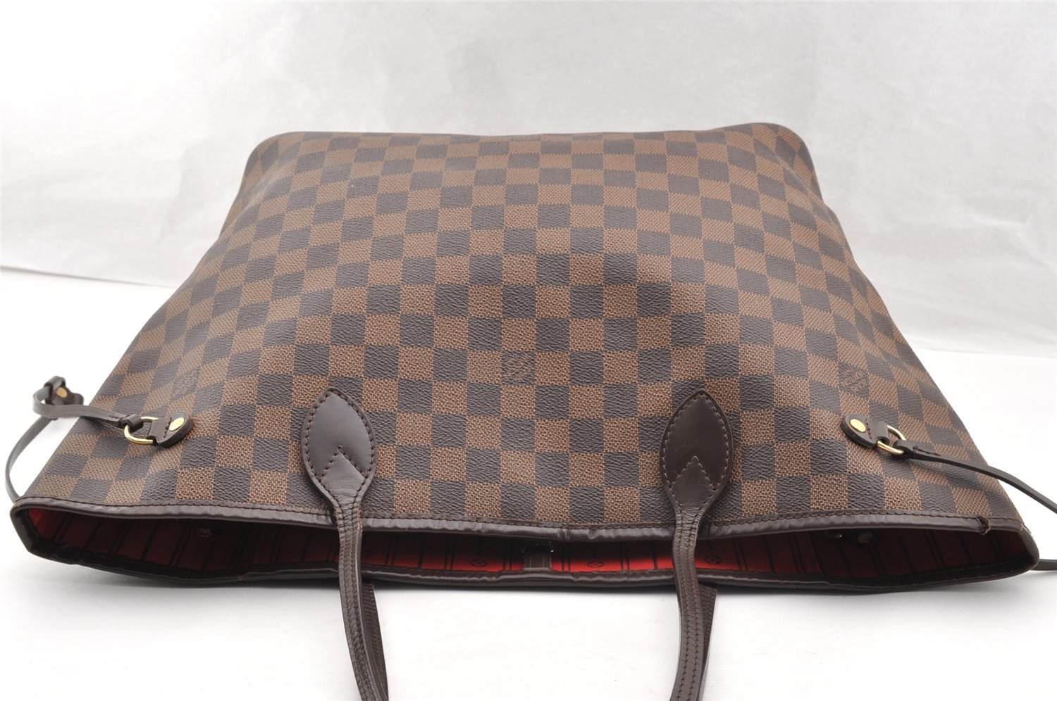 Authentic Louis Vuitton Damier Neverfull MM Shoulder Tote Bag N51105 LV 7025I