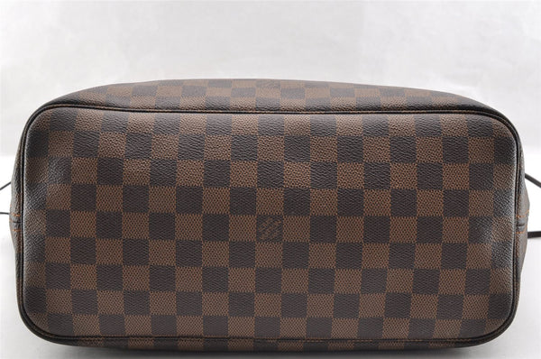 Authentic Louis Vuitton Damier Neverfull MM Shoulder Tote Bag N51105 LV 7025I