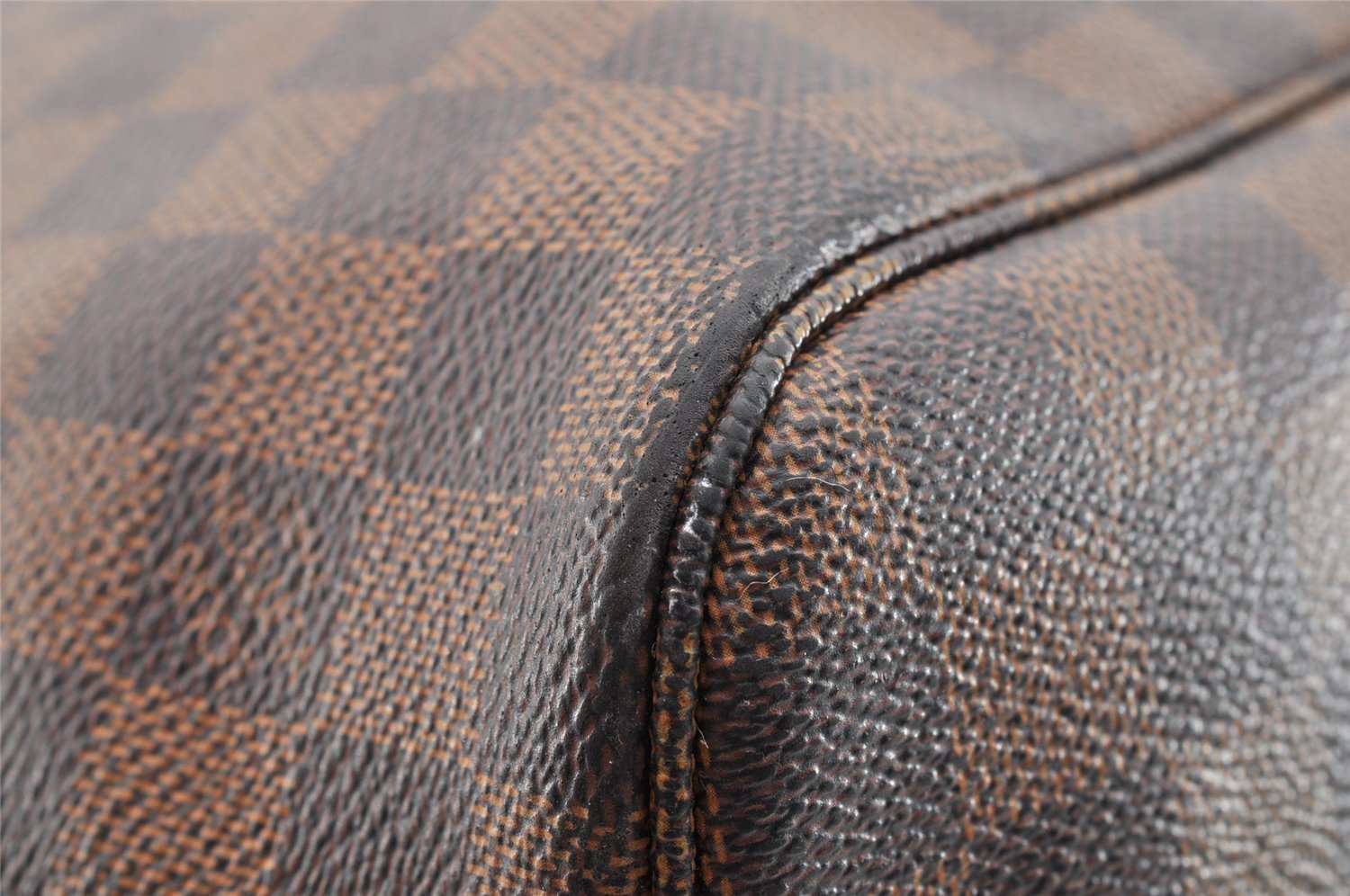 Authentic Louis Vuitton Damier Neverfull MM Shoulder Tote Bag N51105 LV 7025I