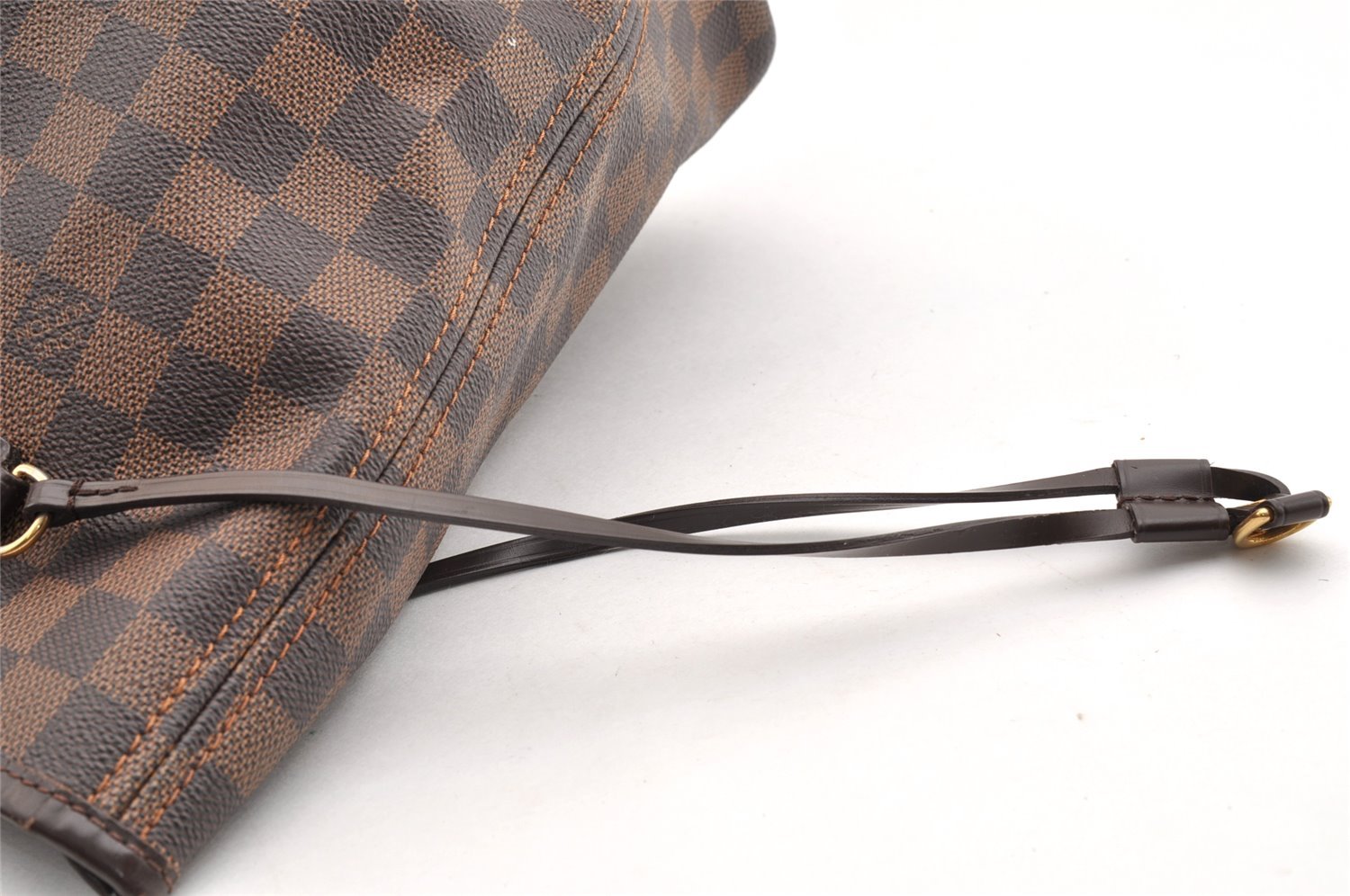 Authentic Louis Vuitton Damier Neverfull MM Shoulder Tote Bag N51105 LV 7025I